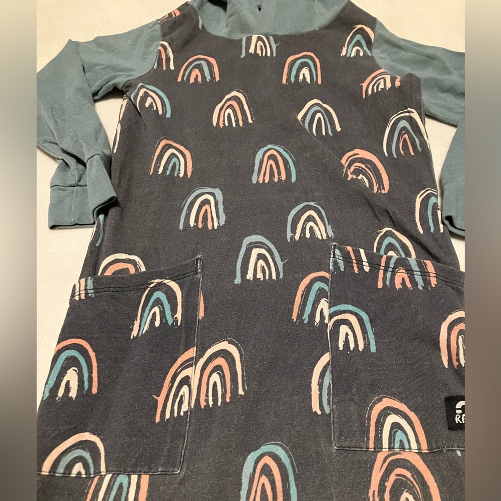 RAGS hooded Rainbow Romper - Picture 2 of 6